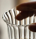 Kaze Rippled Glass Cup