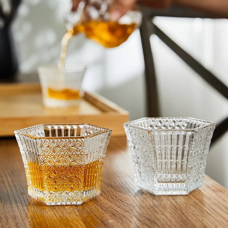 Hexagonal Cut Glass – Sake & Shot Glass - Tsumakeproduct_type#