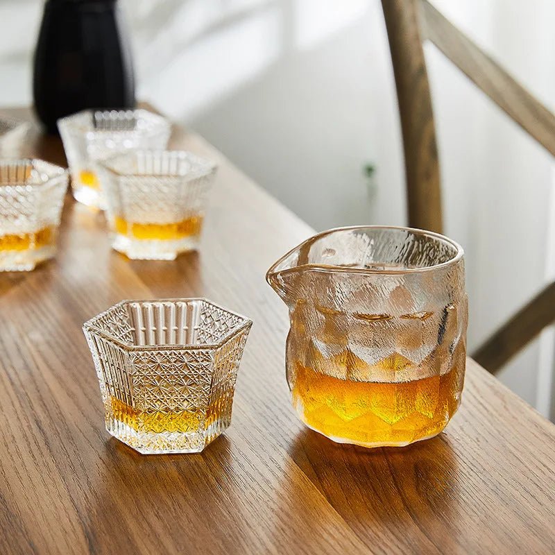 Hexagonal Cut Glass – Sake & Shot Glass - Tsumakeproduct_type#