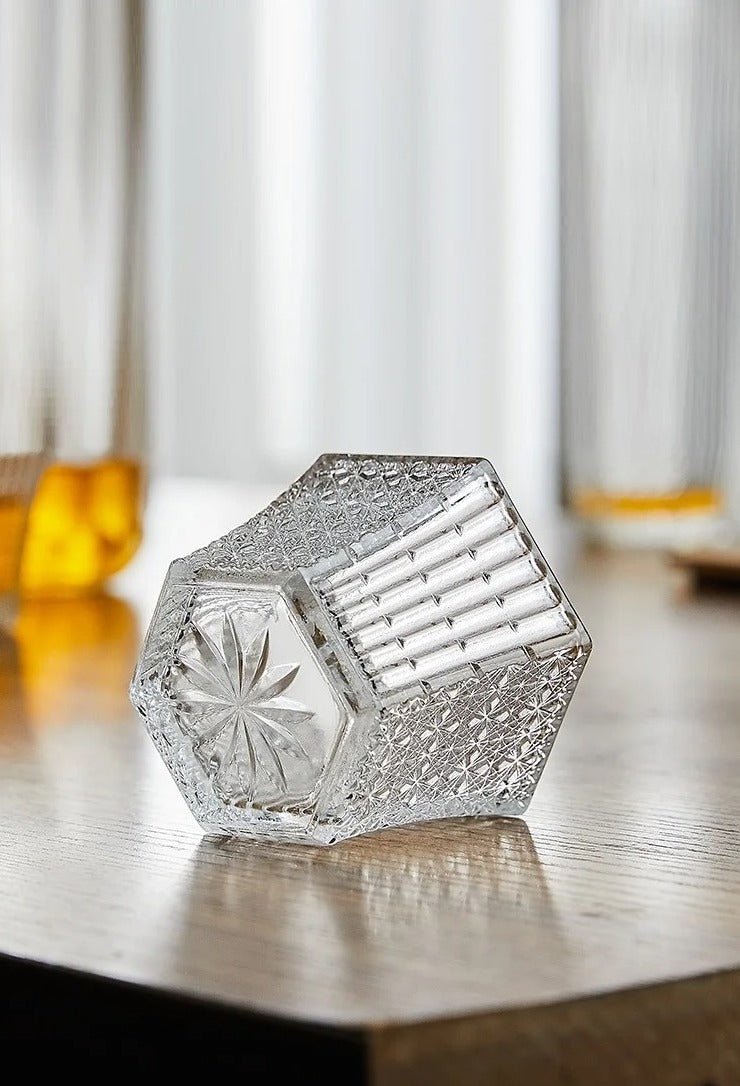 Hexagonal Cut Glass – Sake & Shot Glass - Tsumakeproduct_type#