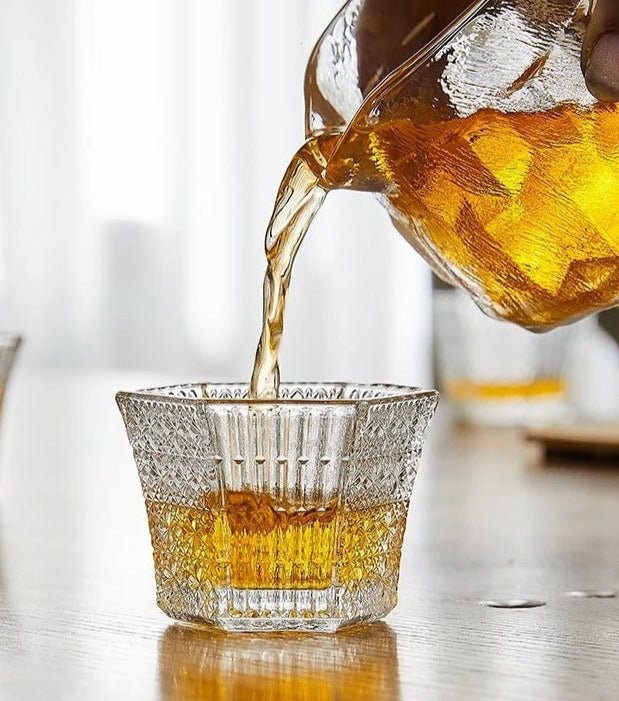 Hexagonal Cut Glass – Sake & Shot Glass - Tsumakeproduct_type#