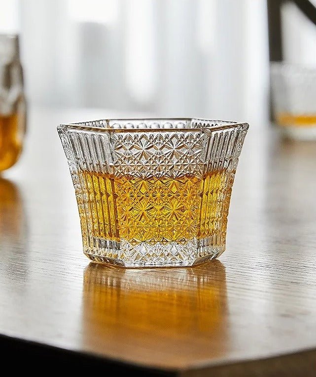 Hexagonal Cut Glass – Sake & Shot Glass - Tsumakeproduct_type#